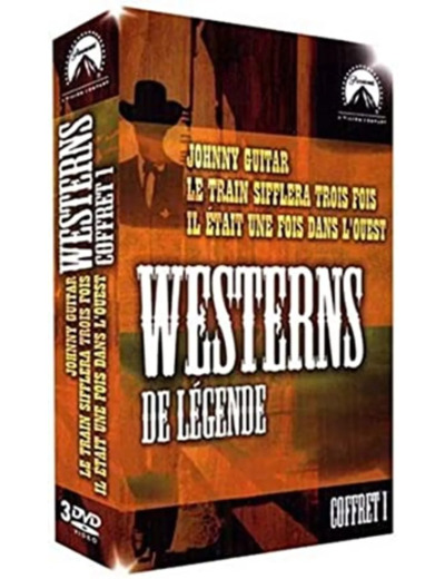 Dvd Il était une fois dans l'Ouest ; Le train sifflera 3 fois ; Johnny Guitar