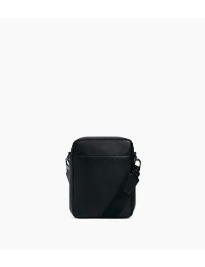 Petite sacoche zippée Marceau en cuir grainé