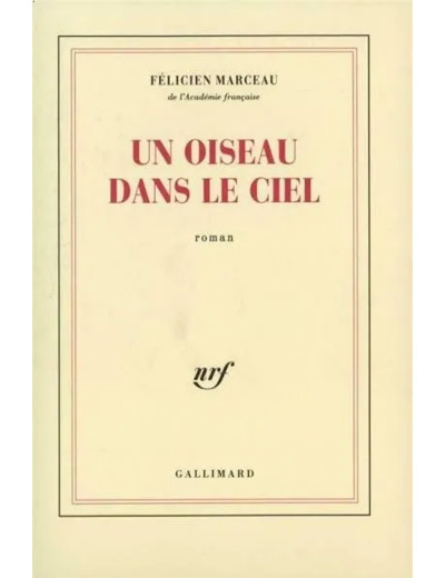 Livre Un Oiseau Dans le Ciel