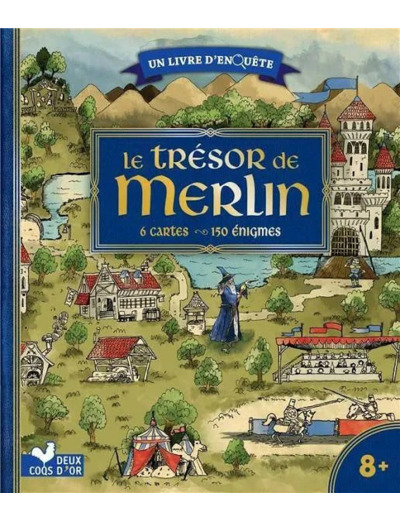 Livre le Trésor de Merlin Avec 6 Cartes, 150 énigmes