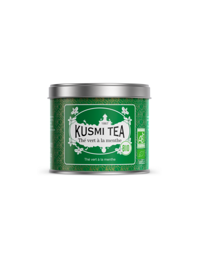 Thés Aromatisés Verts Thé vert à la menthe Bio - Boîte métal - 100gr
