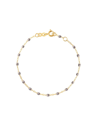 Bracelet Gigi Clozeau Classique en or jaune et résine argent, 17cm