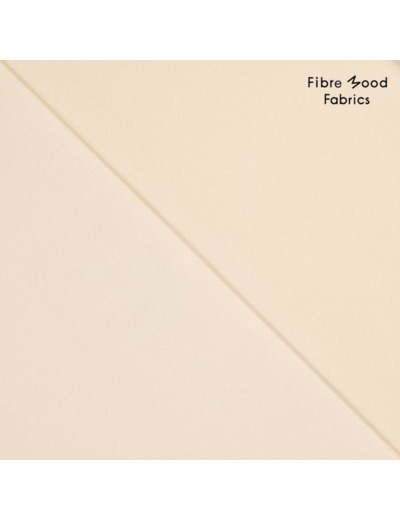 Fibre Mood - Tissu Toile Déperlante "Solaris" Uni Couleur Blanc Cassé
