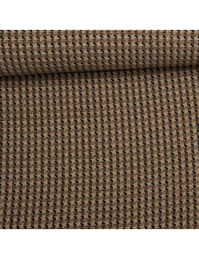 Sélection Coup de Coudre - Tissu Tweed Lurex Beige et Noir