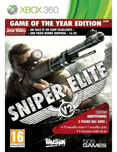 Jeu XBox 360 Sniper Elite V2 - édition jeu de l'année