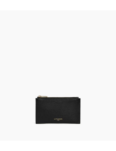 Etui clés zippé Albertine en cuir grainé