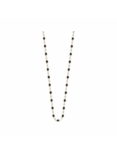 Collier Gigi Clozeau Classique en or rose et résine noire, 42cm