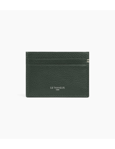 Porte cartes en cuir grainé