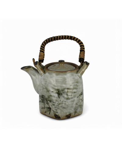 THÉIÈRE JAPONAISE HEXAGONALE CÉRAMIQUE - BAMBOU