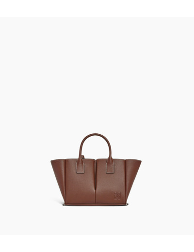 Petit sac à main Elena en cuir grainé