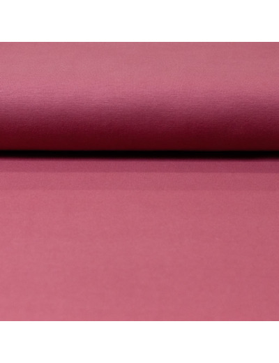 Sélection Coup de coudre - Tissu Jersey Bord-Cotes Tubulaire Uni Couleur Rose Framboise