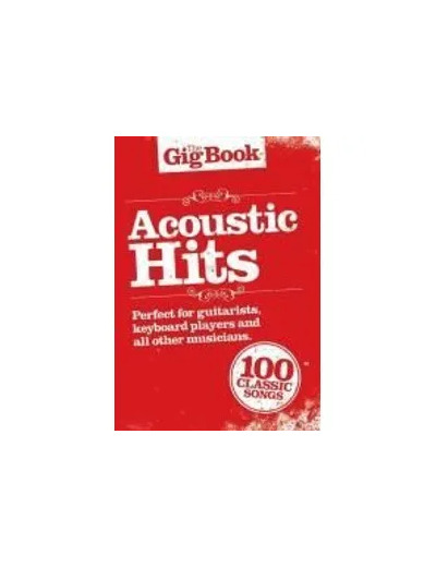 Livre Gig Book Acoustic Hits