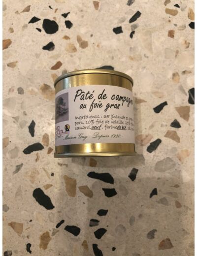 Pâté de campagne au foie gras 90g
