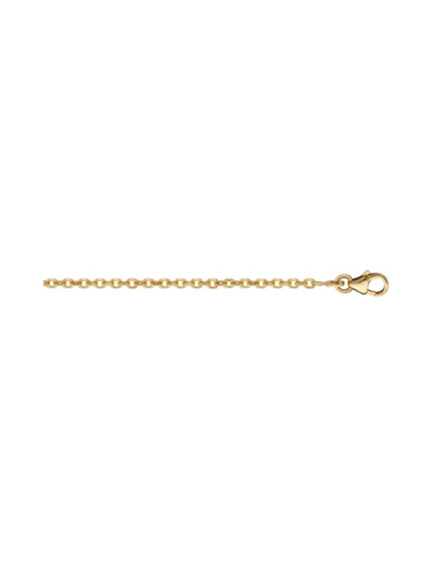 Chaîne forçat 2mm 40 cm plaqué or