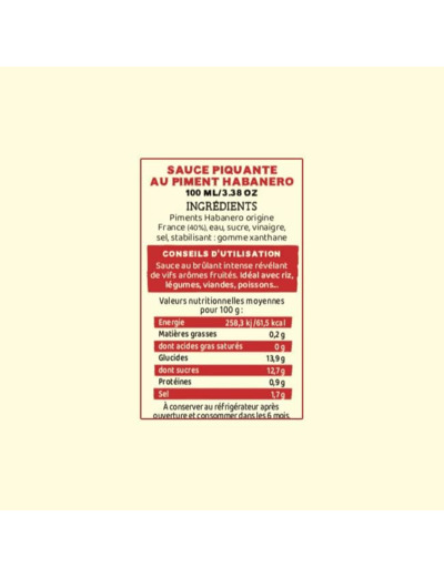 Sauce piquante Foudre