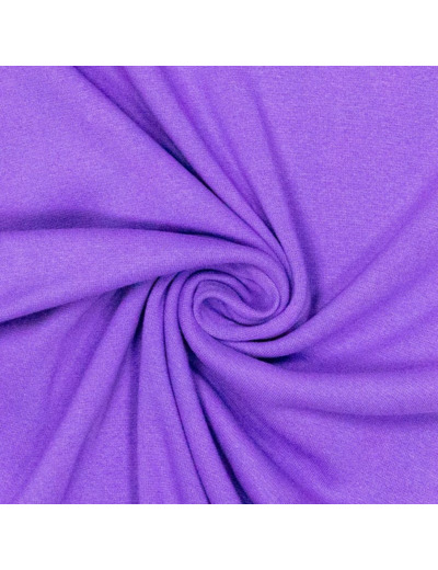 Sélection Coup de Coudre - Tissu Jersey Bord-Cotes Uni Couleur Lavande
