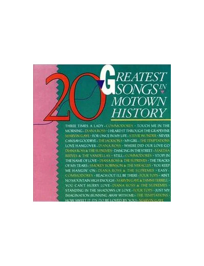 Cd 20 Greatest Songs in Motown History