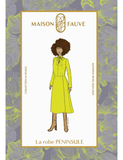 Maison Fauve - Patron Couture Femme Robe "Péninsule" du 34 au 52