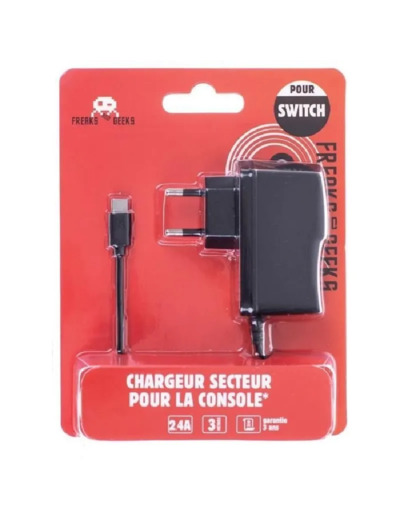 Chargeur Secteur Freaks and Geeks  pour Switch