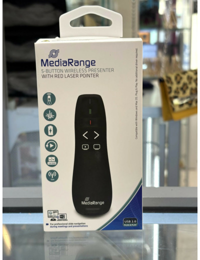 MediaRange MROS220 télécommande RF Noir