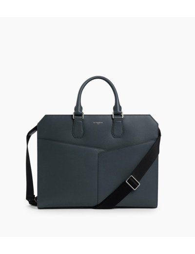 Porte documents slim 15" Anatole en cuir liégé et cuir lisse