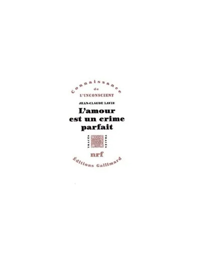 Livre L'amour Est Un Crime Parfait