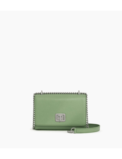 Petit sac bandoulière Eva en cuir grain caviar