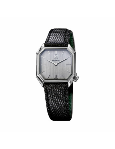 Montre March LA.B Mansart Electrique 34 mm - Steel - Lézard Noir