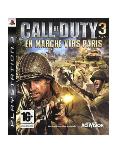 Jeu Ps3 Call Of Duty 3 - En Marche Vers Paris