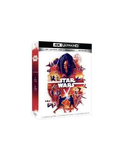 Blu-ray Coffret Star Wars Épisodes 1 à 3 Blu-ray 4K Ultra HD