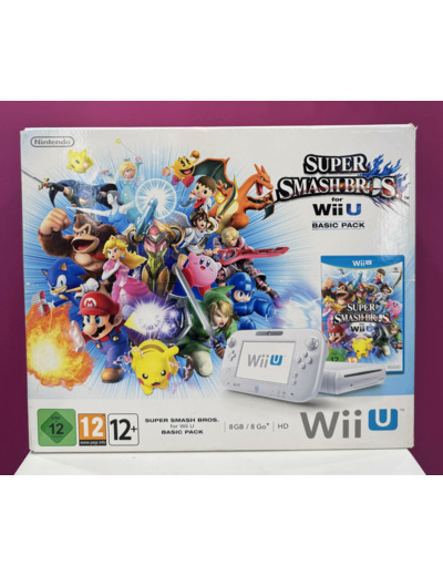 Console Nintendo Wii U 8 Go blanche + Super Smash Bros