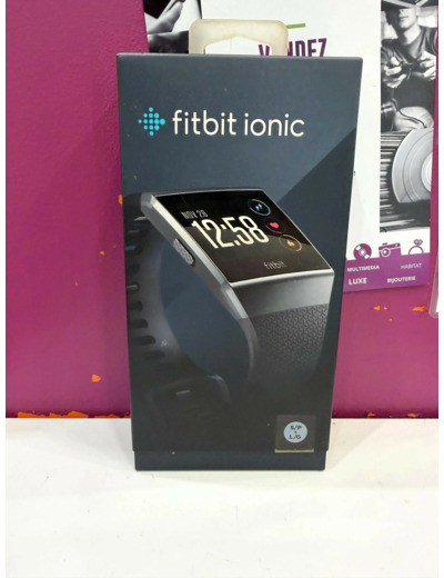 FITBIT IONIC MONTRE CONNECTéE AVEC UN CAPTEUR DE FRéQUENCE CARDIAQUE CHARBON/GRIS FUMéE