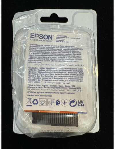 Epson 604 - 3.4 ml - noir - original - emballage coque avec alarme radioélectrique/ acoustique - cartouche d'encre - pour Expression Home XP - 2200, 2205, 3200, 3205, 4200, 4205; WorkForce WF - 2910..