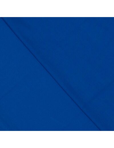 Sélection Coup de Coudre - Tissu Gabardine Souple de Bambou et Polyester Recycle Uni Couleur Bleu Roi
