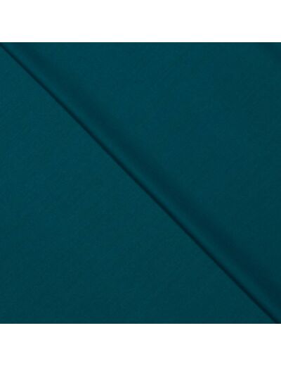 Sélection Coup de Coudre - Tissu Gabardine Souple de Bambou et Polyester Recyclé Uni Couleur Turquoise