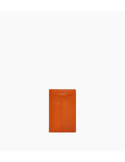 Porte cartes vertical Charlotte en cuir lisse