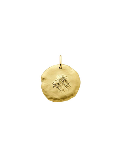 Médaille Arthus Bertrand Astro Lion en or jaune sablé