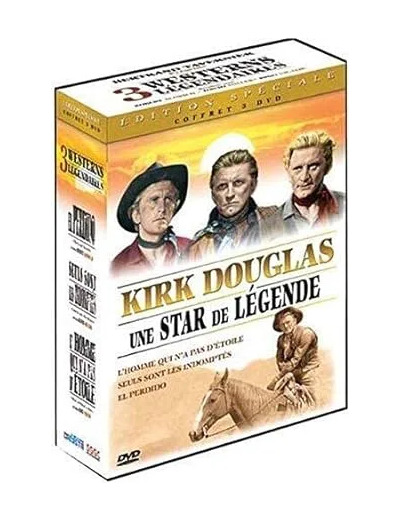 Dvd Western légendaire - Coffret Kirk Douglas : L'homme qui n'a pas d'étoile + Seuls sont les indomptés + El perdido - Pack