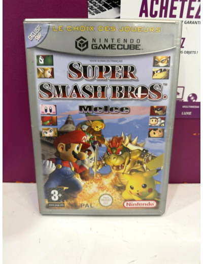 Jeu Game Cube Super Smash Bros Melee Gc