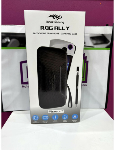 Housse de protection IBROZ Sacoche de transport pour ROG ALLY noire