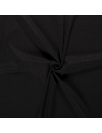 Sélection Coup de coudre - Tissu Toile Fine de Ramie Aspect Lin Uni Couleur Noir