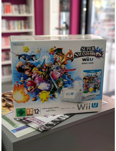 Console Nintendo Wii U 8 Go blanche + Super Smash Bros
