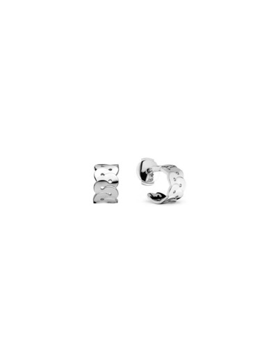 Boucles d'oreilles Arthus Bertrand Enlacé en argent rhodié