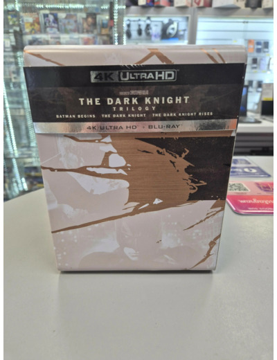 The Dark Knight Trilogy : Batman Begins + The Dark Knight + The Dark Knight Rises - 4K Ultra HD + Blu - ray - Coffret métal + Boîtiers SteelBook®