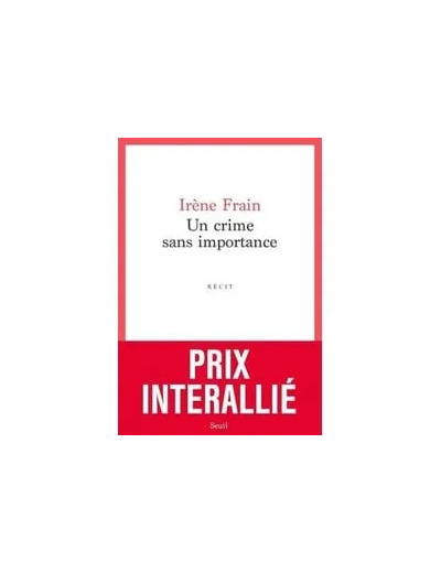 Livre Un crime sans importance