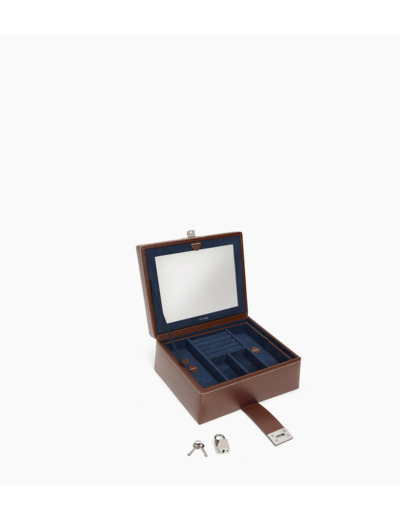 Boîte à bijoux moyen modèle en cuir