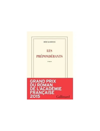 Livre Les prépondérants - Grand Format