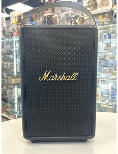 Marshall Tufton - Haut - parleur - pour utilisation mobile - sans fil - Bluetooth - tridirectionnel - noir et laiton