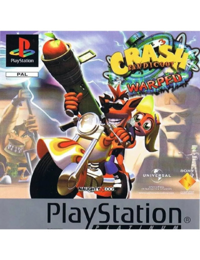 Jeu PS1 Crash Bandicoot: Warped Platinum