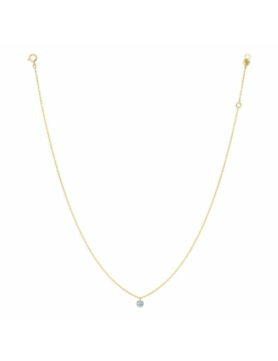 Collier La Brune & La Blonde 360° en or jaune et diamant de 0.10ct